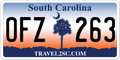 SC license plate OFZ263