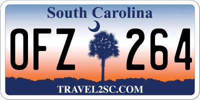 SC license plate OFZ264