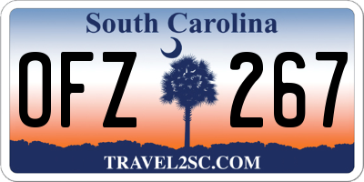 SC license plate OFZ267