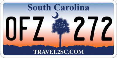 SC license plate OFZ272