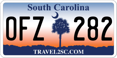 SC license plate OFZ282