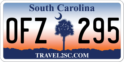 SC license plate OFZ295