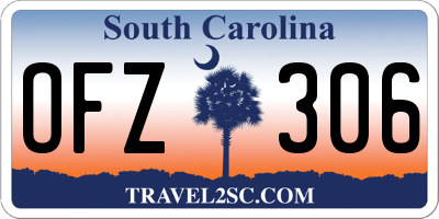 SC license plate OFZ306
