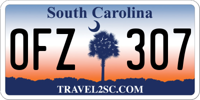 SC license plate OFZ307