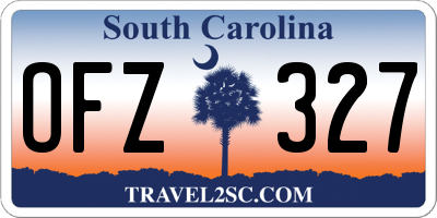 SC license plate OFZ327
