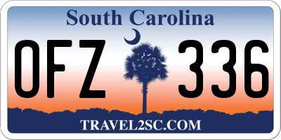 SC license plate OFZ336