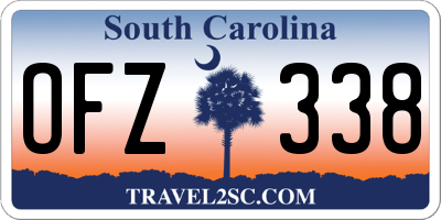 SC license plate OFZ338