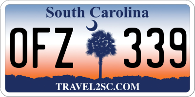SC license plate OFZ339