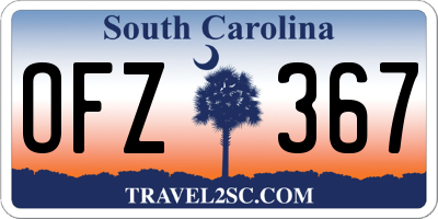 SC license plate OFZ367