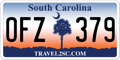 SC license plate OFZ379