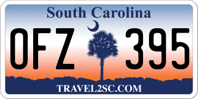 SC license plate OFZ395