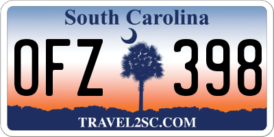 SC license plate OFZ398