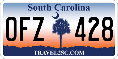 SC license plate OFZ428