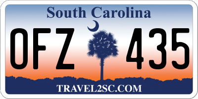 SC license plate OFZ435