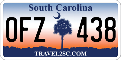 SC license plate OFZ438