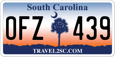SC license plate OFZ439