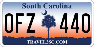 SC license plate OFZ440