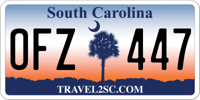 SC license plate OFZ447
