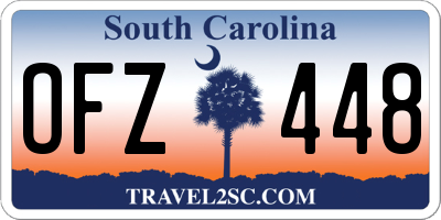 SC license plate OFZ448