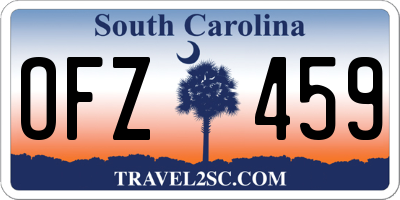 SC license plate OFZ459