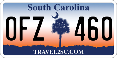 SC license plate OFZ460