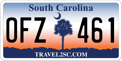 SC license plate OFZ461