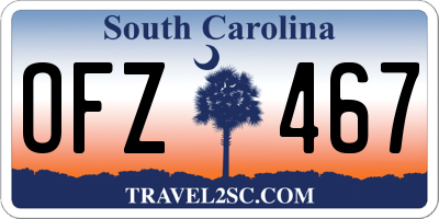 SC license plate OFZ467