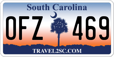 SC license plate OFZ469