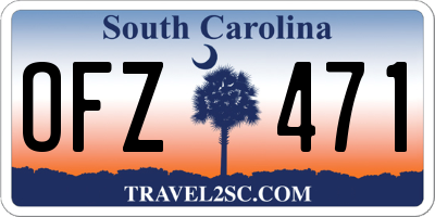 SC license plate OFZ471
