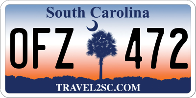 SC license plate OFZ472