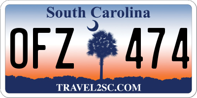 SC license plate OFZ474