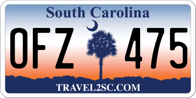 SC license plate OFZ475