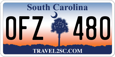 SC license plate OFZ480