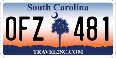 SC license plate OFZ481