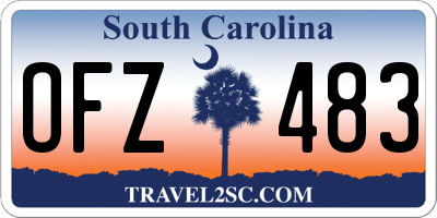 SC license plate OFZ483