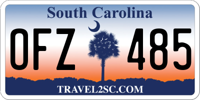 SC license plate OFZ485