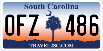 SC license plate OFZ486
