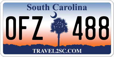 SC license plate OFZ488