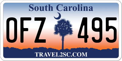 SC license plate OFZ495