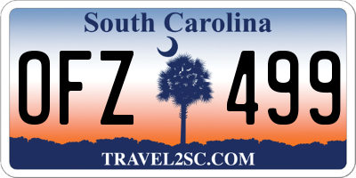 SC license plate OFZ499
