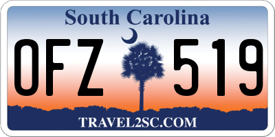 SC license plate OFZ519