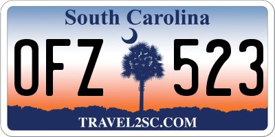 SC license plate OFZ523
