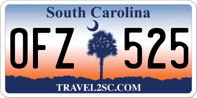SC license plate OFZ525