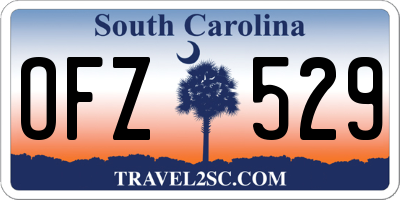 SC license plate OFZ529