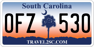 SC license plate OFZ530