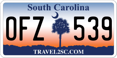 SC license plate OFZ539