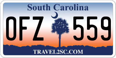 SC license plate OFZ559