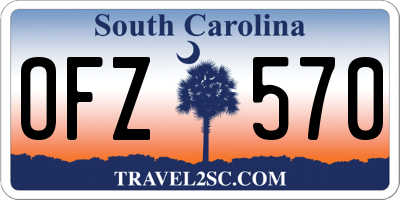 SC license plate OFZ570