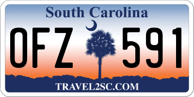 SC license plate OFZ591