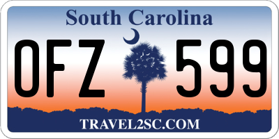 SC license plate OFZ599